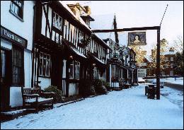 Pinner High Street, towards the parish church